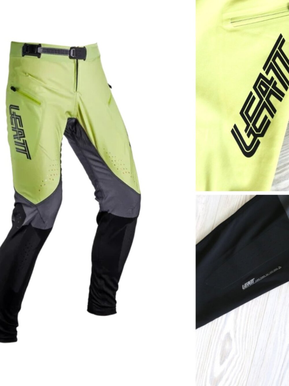 Leatt MTB Gravity 5.0 Men's Mojito Green Mountain Bike Pro Racing Pants 34 x 32